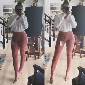 DEAR JOHN AKINNG LOW RISE DISTRESSED STRETCHY JEANS 27